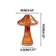 thumbnail image 1 of Fiudx Jarrón de Vidrio Ecológico Sin Plomo, con Forma de Hongo, Base Estable, Ideal para Oficina, Hogar y Sala de Estar, Ideal Como Regalo. Incluye Una Pieza., 1 of 2