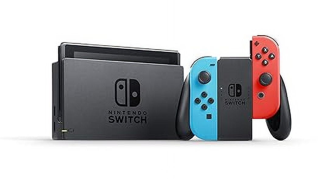 Free Shipping! Nintendo Switch w/ Neon Blue and Neon Red Joy