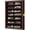 Mahogany, variant on Knife Display Case Pocket Knife Display Stand Military Folding Knife Shadow Box Wall Cabinet with Uv Protection Acrylic Lockable, Black