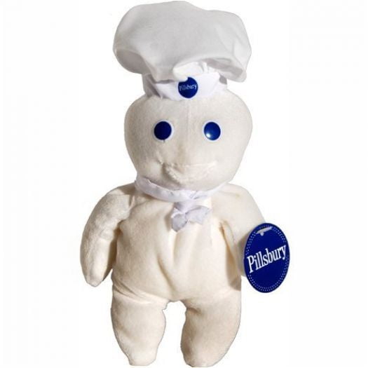 1997 Pillsbury Doughboy Plush 8 Inch Bean Bag Doll