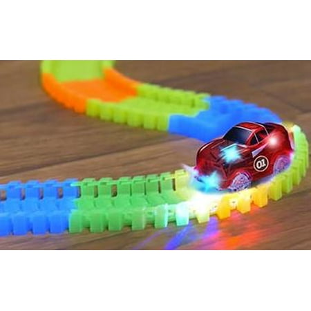 As Seen on TV Magic Tracks Crash Set with track, 2 cars, gates, street signs, & connectors - 231pc