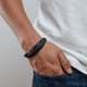 thumbnail image 5 of Pulsera para Hombre LUCKMAN Modelo Blake Piel Vegana y Acero Inoxidable Negro, 5 of 7