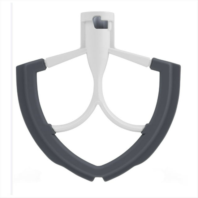 Batidor de Borde Flexible para Batidora de Pie de 6 Cuartos de Galón con Elevación de Tazón, Batidora con Bordes de Silicona Flexibles y Raspador de Tazón