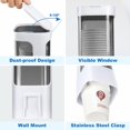 thumbnail image 3 of Dispensador de vasos IWNTWY tipo tirador para vasos de 90 ml a 150 ml, montaje en pared, 3 of 9