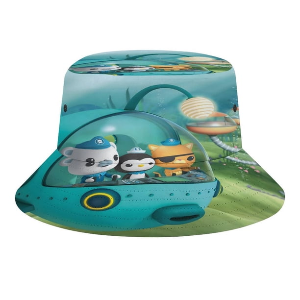 Octonautas Sombrero bucket para adultos, gorra de protección solar, sombrero de pescador plegable para viajes al aire libre, pesca y actividades de verano