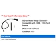 thumbnail image 2 of Starter Motor Relay Connector - Compatible with 1993 - 1996 Ford Bronco 1994 1995, 2 of 2