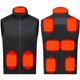 thumbnail image 3 of Chaleco Térmico De Doble Control De Nueve Zonas para Hombres Y Mujeres, Chaleco Protector, Cuello Alto, Chaleco Recargable, Ropa Inteligente con Calefacción A Temperatura Constante, Talla Black-2XL, 3 of 5