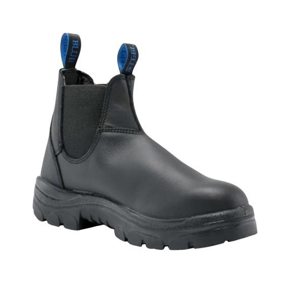 Steel Blue Men's Hobart 6" Elastic Romeo Pull On Ankle Work Boot Soft Toe - 310901-BLK 12 EE US