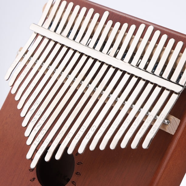 Kalimba 21 Tecla Pulgar Piano Sólido Portátil Mbira Instrumento Musical (Barco) Hugtrwg Para Estrenar