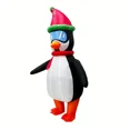 thumbnail image 5 of Christmas Cosplay Dress Up Penguin Inflatable Costume Christmas Theme Party Inflatable Costume Holiday Party Performance Props,Height 59"–74.8",Penguin, 5 of 7