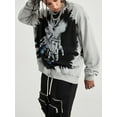 thumbnail image 3 of Niepce Inc Cotton Streetwear Hip Hop Graphic Printed Crewneck Sweatshirt （Men’s）, 3 of 6