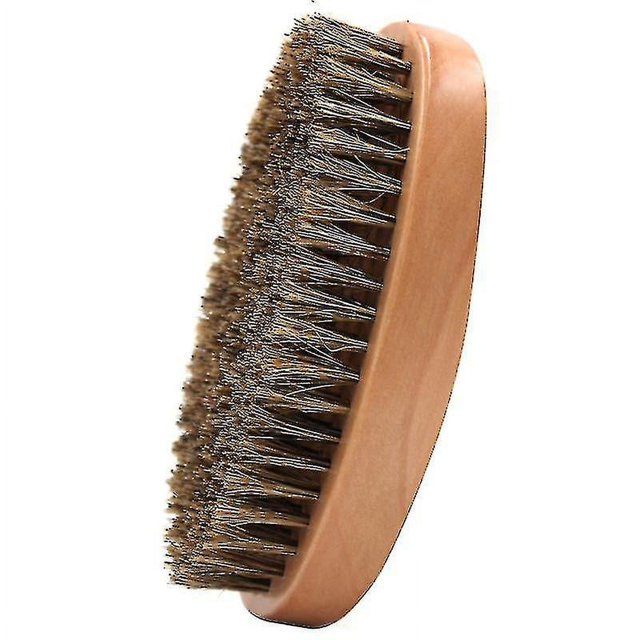 Cepillo de pelo de Cerdas de jabalí LIUXGMXG de madera natural para hombres peine para bigote