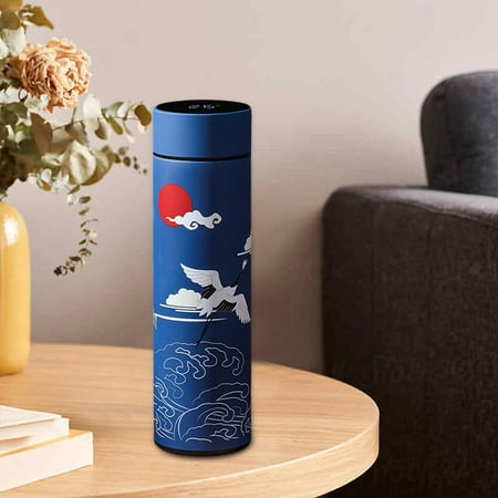 

Vacuum Sealed Insulated Water Bottle With Temperature Display For Cycling