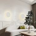 thumbnail image 5 of 30cm Modern minimalist aisle staircase wall background wall light round led wall lamp touch-white, 5 of 5