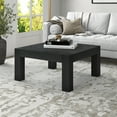 thumbnail image 5 of Evelyn&Zoe Langston 34" Wide Square Coffee Table, Black Grain, 5 of 5