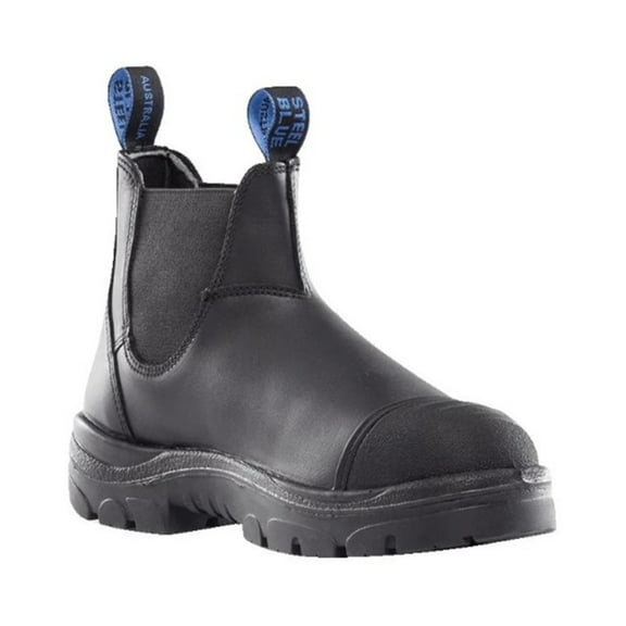 Steel Blue Men's Hobart Scuff Work Boot Toe - 812967M-BLK 8.5 EE  US