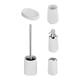 thumbnail image 4 of Juego de 5 accesorios de baño, soporte para cepillo de , jabonera, taza multiusos, botella de loción vacía, organizador de almacenamiento para Blanco Sunnimix Organizador de baño, 4 of 6