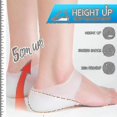 thumbnail image 3 of 1 Pair Concealed Footbed Enhancers Invisible Height Increase Silicone Insoles Pads, 3 of 4