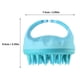 thumbnail image 5 of Naiovety Masajeador de silicona para el cuero cabelludo, cepillo exfoliante para la cabeza, masaje de ducha, herramienta para el crecimiento del cabello, Juegos de accesorios de baño Azul Naiovety HA047911-02B, 5 of 6