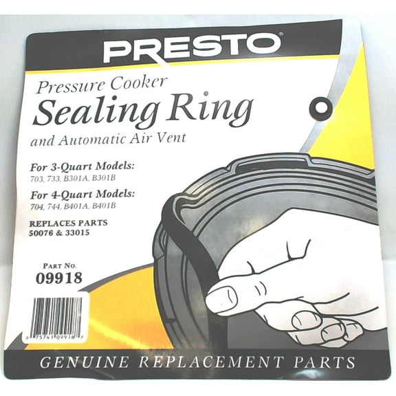 Presto Pressure Cooker Sealing Ring With Air Vent 4 Qt