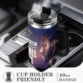 thumbnail image 4 of UFC Vaso aislado de acero inoxidable con asa, diseño temático, regalo para familia, amigos y fans; incluye pajita y encaja en el portavasos estándar, 40 oz, 4 of 6