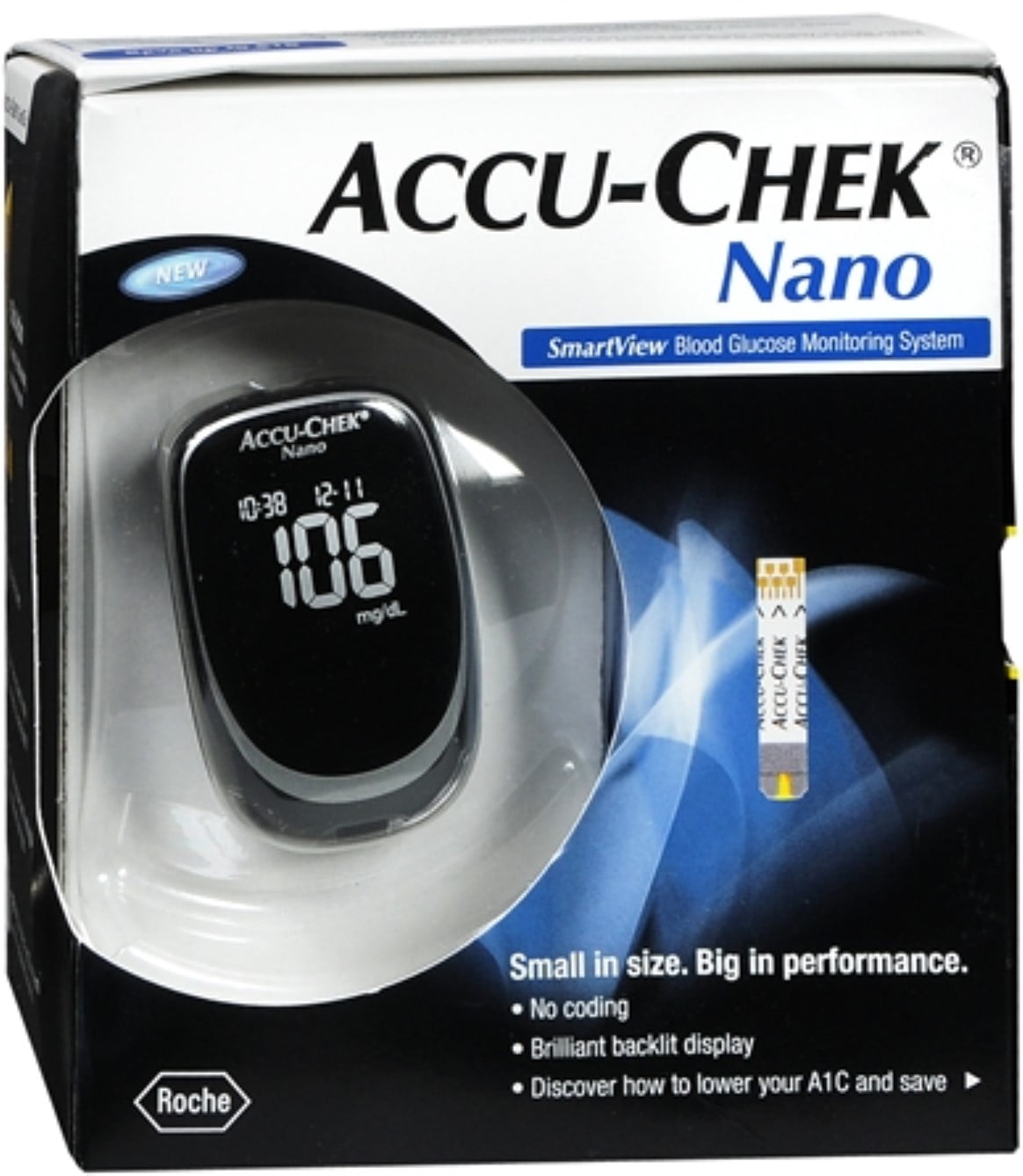 ACCUCHEK Nano SmartView Blood Glucose Monitoring System 1 Each