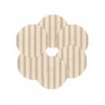 thumbnail image 7 of 15 Inch Round Placemats Set of 6, Brown Stripe Non Slip Heat Insulation PP Table Mats, Modern Farmhouse Texture Geometric Washable Place Mats for Kitchen Dining Party Table Decor, 7 of 7