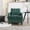 Emerald, variant on YWEN Mid-Century Modern Accent Chair, Chenille Upholstered Armchair with Pillow and Solid Wood Legs Lounge Chair with Thick Cushion Club Chair Cozy Reading Chair for Living Room, Bedroom