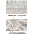 thumbnail image 6 of Stool Covers Round Bar Stool Covers Oppose Slip Seat Cover with Elastic Bands Sturdy, 6 of 9