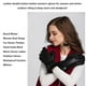 thumbnail image 2 of Minnieouse 1 par de guantes de cuero para ciclismo, reemplazo portátil de moda de Color sólido, guantes térmicos cálidos para mantener las mujeres, guantes y mitones Negro Minnieouse AP013376-01, 2 of 6