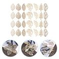 thumbnail image 6 of CHICHUMID Wood Cutouts Unfinished Leaf Shape Assorted Color 50Pcs 1.97X0.98X0.12in, 6 of 8