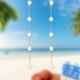 thumbnail image 4 of Pendientes largos con borlas de perlas Pendientes finos colgantes de oro con borlas de perlas elegantes Pendientes de boda Accesorios para mujer Joyas Pendientes para mujer, 4 of 7