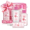 thumbnail image 3 of Vital Luxury Cherry Blossom Scented Bath and Body Gift Set, 3 Pieces,with Shower Gel,Body Lotion, and Body Mist, 3 of 10