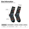 thumbnail image 2 of Vsdgher Paisley Crew Socks for Men & Women, Breathable Casual Athletic Ankle Socks, 2 of 6