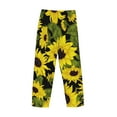 thumbnail image 5 of Balery Men'S Sunflowers In Vintage Pants,Sleepwear Pants,Pajama Pants,Pj Bottoms Drawstring And Pockets-Small, 5 of 9