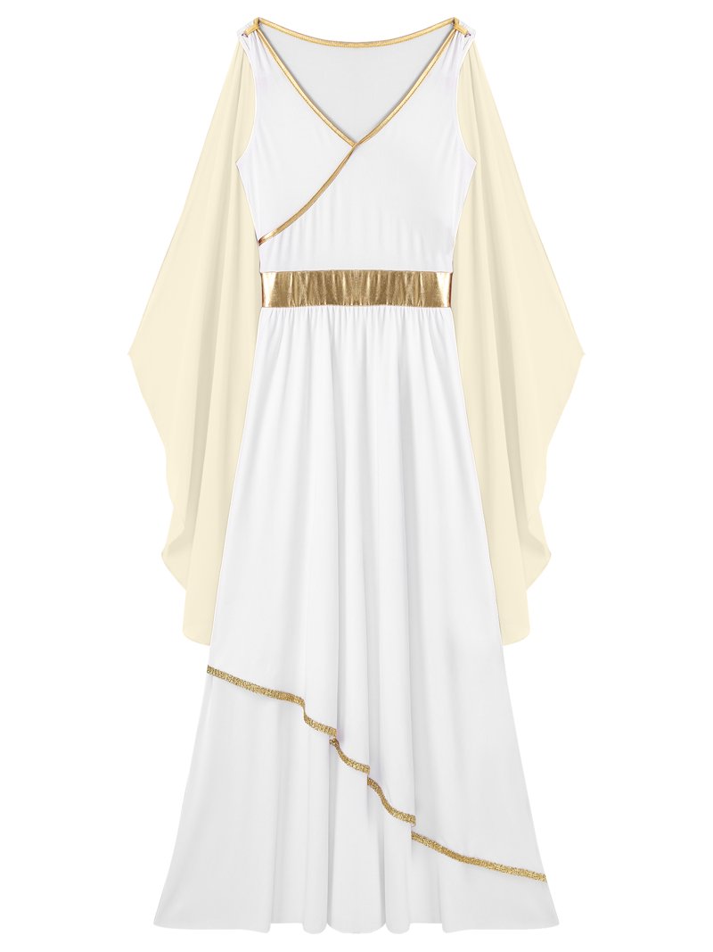LiiYii Woman's Greek Athenian Roman Toga Outift Ruffles Cape Maxi Praise Dance Dress Robe Champagne XXL - Walmart.com LiiYii Woman's Greek Athenian Roman Toga Outift Ruffles Cape Maxi Praise Dance Dress Robe Champagne XXL - Walmart.com