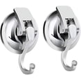 thumbnail image 1 of Juego de 2 potentes ganchos con ventosa para colgar toallas de cocina, toallas de baño, ganchos con ventosa para pared, para cocina, toallas de cocina, duchas, ventanas y vidrios, 1 of 4