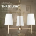 thumbnail image 5 of Sea Gull Lighting 3140403EN3-848 Driscoll - Three Light Chandelier Satin Brass LED Brushed Nickel Finish with Etched/White Glass, 5 of 8
