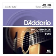 D'Addario EJ13 Custom Light 80/20 Bronze Acoustic Strings - 3-PACK