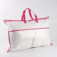thumbnail image 1 of Bolsa de mano no tejida, bolsa de embalaje con cremallera para textiles para el hogar, bolsa de almacenamiento a prueba de polvo de almohada de PVC transparente para coser, 1 of 6