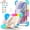 Colour Blue, variant on REQO Case Compatible with Samsung Galaxy Tab A7 Lite 2021 8.7'' SM-T220/T225/T227, Heavy Duty Protection Case Shockproof Cover with Rotatable Stand & Shoulder Strap