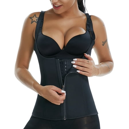 

VASLANDA Neoprene Waist Trainer Corset for Weight Loss Women Sauna Vest Workout Tank Tops Slimmer