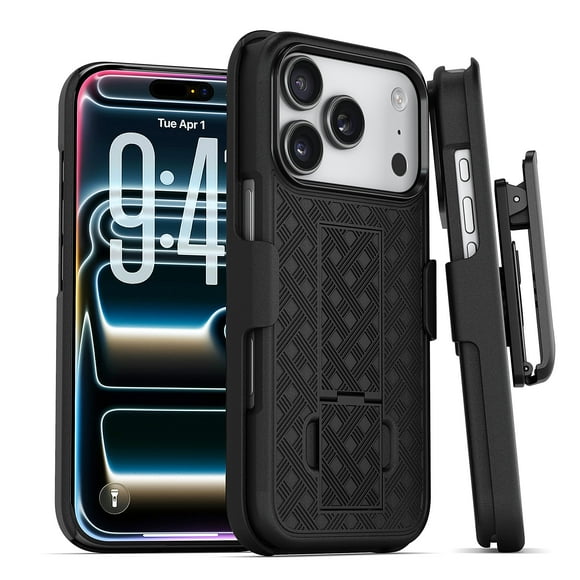 Funda tipo holster MOTIVE para iPhone 17 Pro Max de 6,9" con clip para cinturón