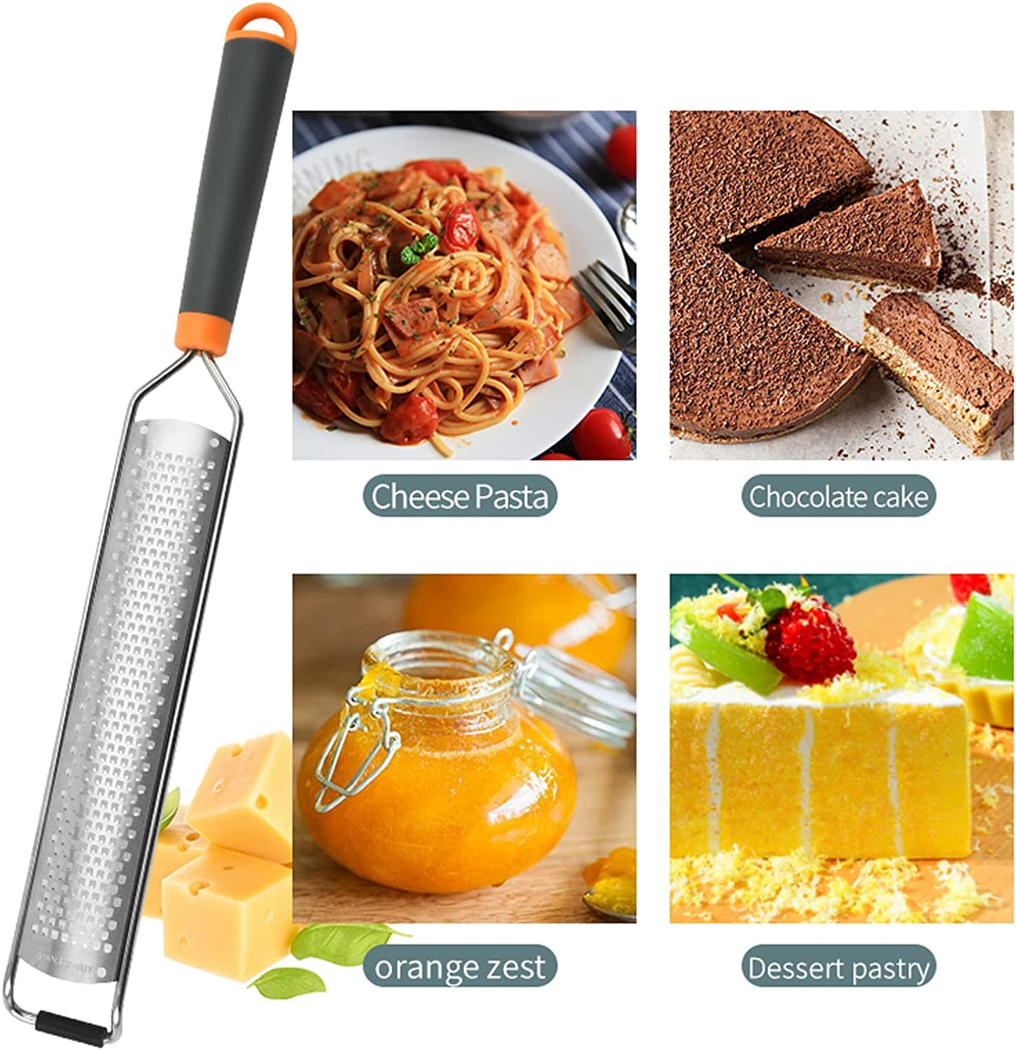Real Spoon Shape Stainless Steel Lemon Zester Mixer Ginger Grater Wasabi  Garlic Grinding Tools Cheese Grater Mixing Spoon