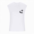 thumbnail image 3 of NOLDARES Men's Breathe Tank Tops Workout Swim Beach Shirts Sleeveless Shirts for Bodybuilding Gym Fitness Training(White,L), 3 of 5