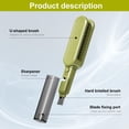 thumbnail image 2 of 4 in 1 Cleaning Brush for Knives, 2024 New Knife Brush Multifunctional Blade Cleaning Brush Crevice Cleaning Brush, Knife Sharpening Double Sided Stain Removal for Kitchen Utensils (Green), 2 of 6