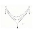 thumbnail image 2 of Clear Acrylic Crystal Swag Garland Ornaments,3Pcs Triple Layer Teardrop Bead Chain with Hooks for Christmas Tree, Wedding Mantel Party Home Decor, 19.67in by XSAOP, 2 of 4