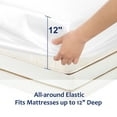 thumbnail image 5 of Unique Bargains Silky Deep Pocket Bed Sheet Soft Twin White, 5 of 8
