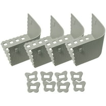 4 Pcs Bed Sheet Holders for Corners, Silicone Anti-Slip Bed Sheet Clips, Keeps Sheets Firm & Tight, Fits Standard, Queen, King Mattresses, Easy Installation, Gray