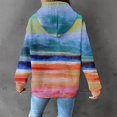 thumbnail image 6 of Blue Sweaters for Women's Cute Oil Painting Gradient Hoodie Drawstring Pullover Sweatshirt Fashionable Casual Sweater Comfortable Spring and Autumn Clothing Womens Fall Fashion 2025, 6 of 6
